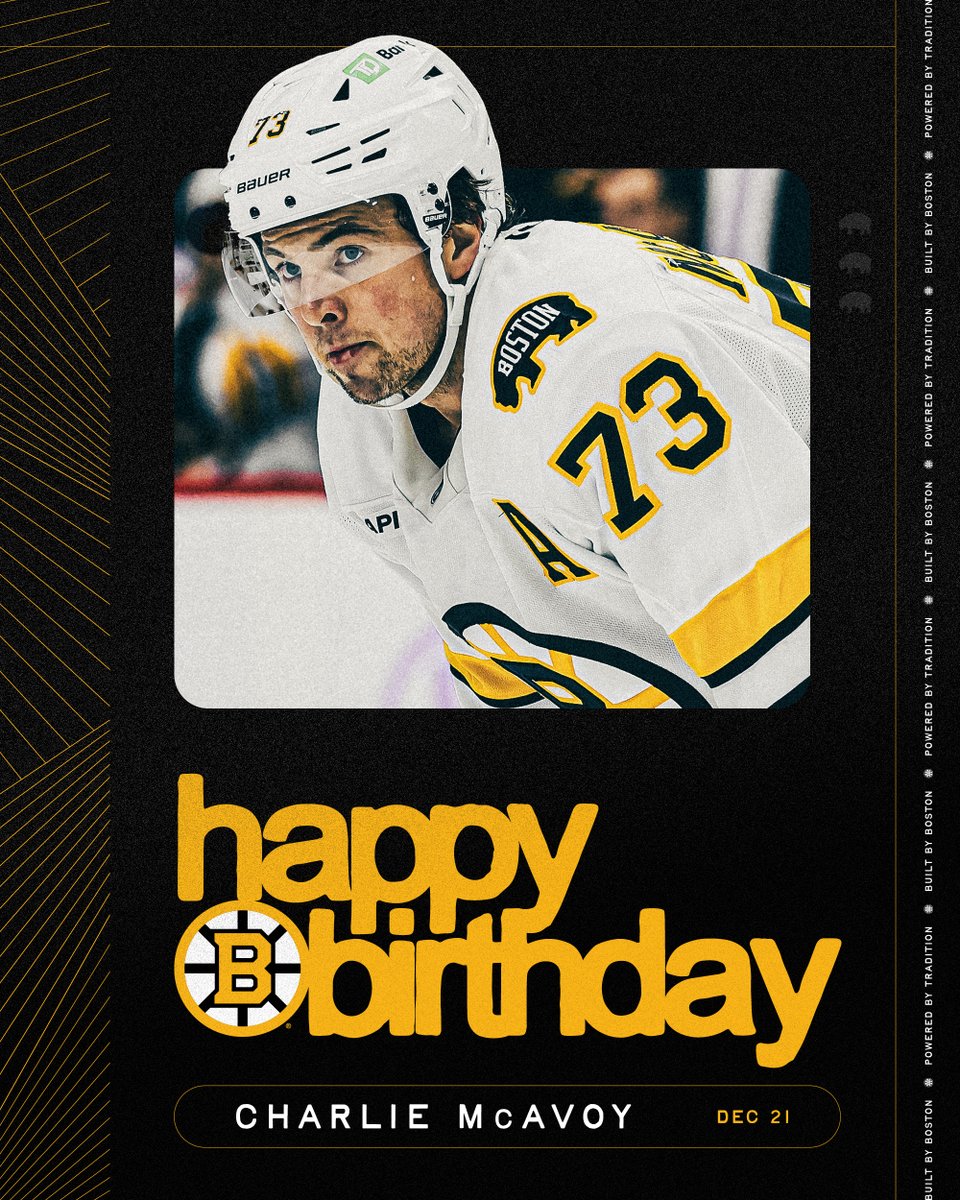NHLBruins's tweet photo. Happy birthday, Charlie! ๐ฅณ https://t.co/PnM1cTLb7B