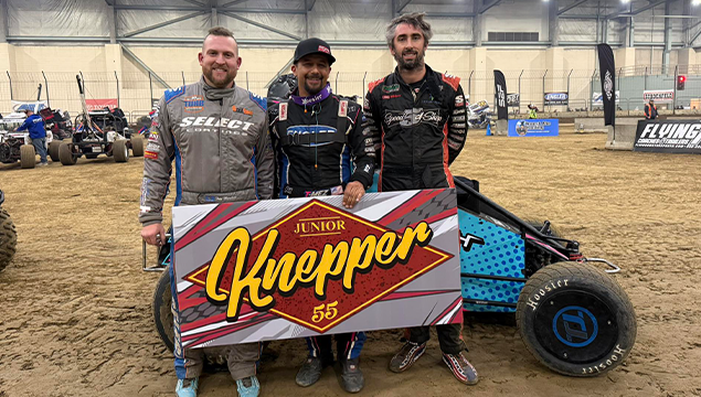 POWRi_Racing's tweet photo. Thomas Meseraull Masterful in Jr Knepper Win with POWRi National Midget League. Read More: https://t.co/KVrGvESlwl https://t.co/rgehbeDVQU