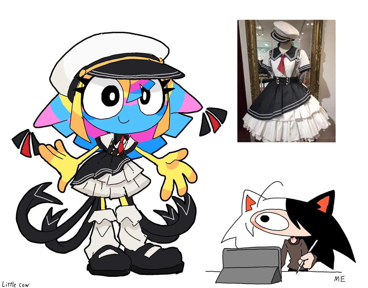 neko_yume0122's tweet image. ←2024年の初描きyatta(左)
比較的最近描いたyatta(右)→