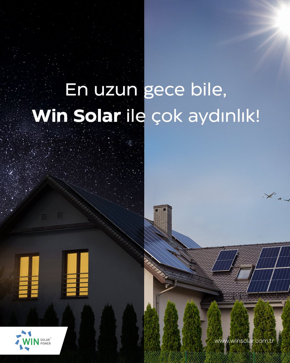 Kesintisiz bir yaşam, huzurlu bir evin en büyük güvencesidir. Geceler ne kadar uzun olursa olsun, Win Solar ile enerjiniz sonsuz olsun. ☀️

#winsolar #winsolarpower #güneşenerjisi #enuzungece