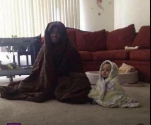 My little brother and I watching Cocomelon since it's raining outside.