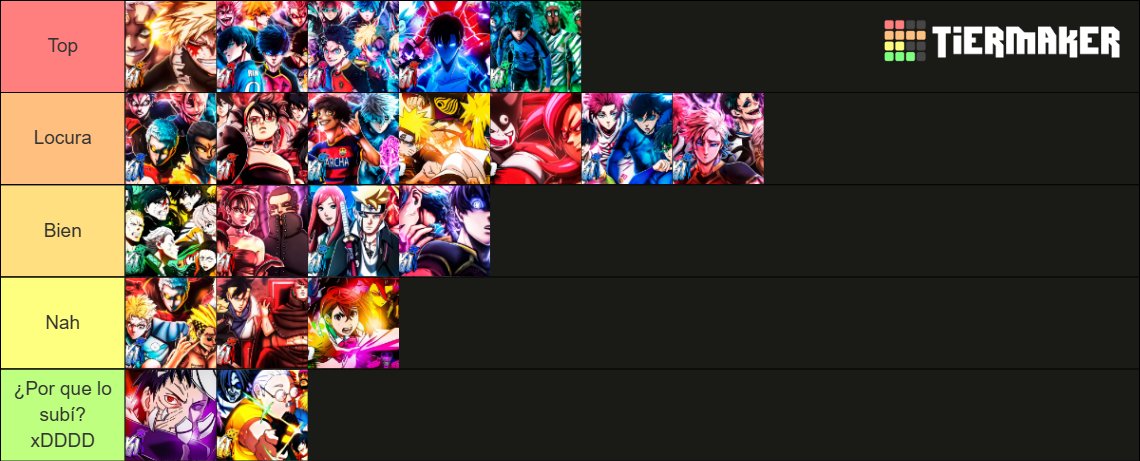 MI TIER LIST DEL 2025 ❤️

Aquí se las dejo por si alguien quiere hacerla y si la hacen me etiquetan para veeeer 😜😜😜

tiermaker.com/create/byaki-2…