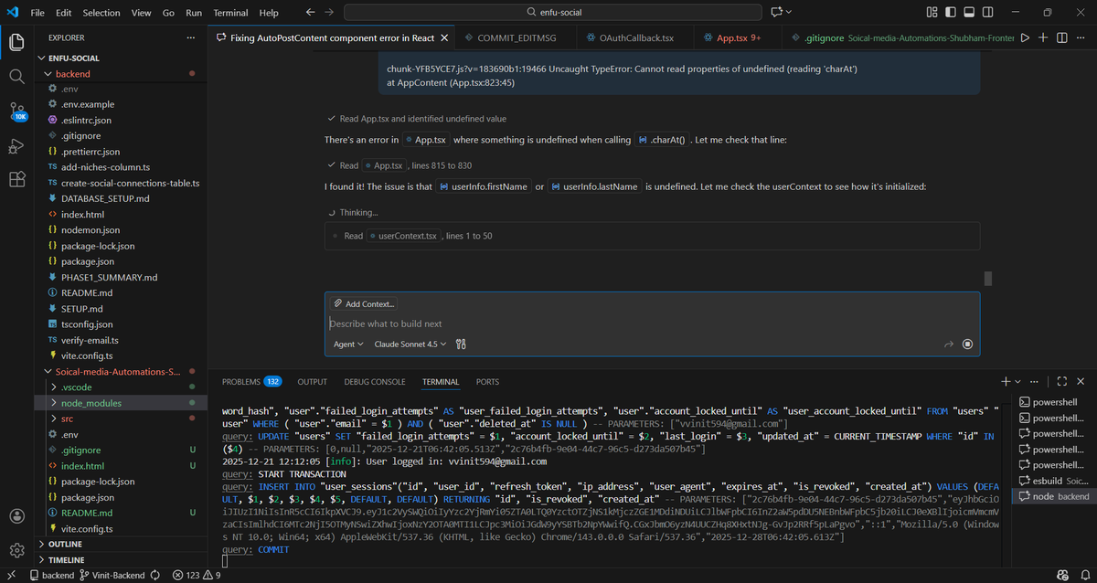 vvinit594's tweet image. Development Mood ON !!! 
#BackendDevelopment #FullstackDeveloper #WebDevelopment
