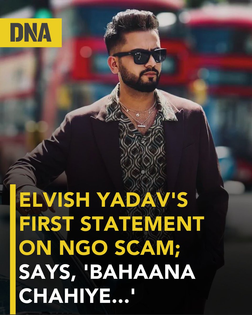 dna's tweet photo. Addressing the growing concerns, Elvish responded on social media on Saturday with a video, denying any participation in NGO scams and stating that he never receives payment for his charitable efforts.
Read here: https://t.co/Dp40EU3zfO
#ElvishyYadav #NGOScam #Entertainment #DNAUpdates