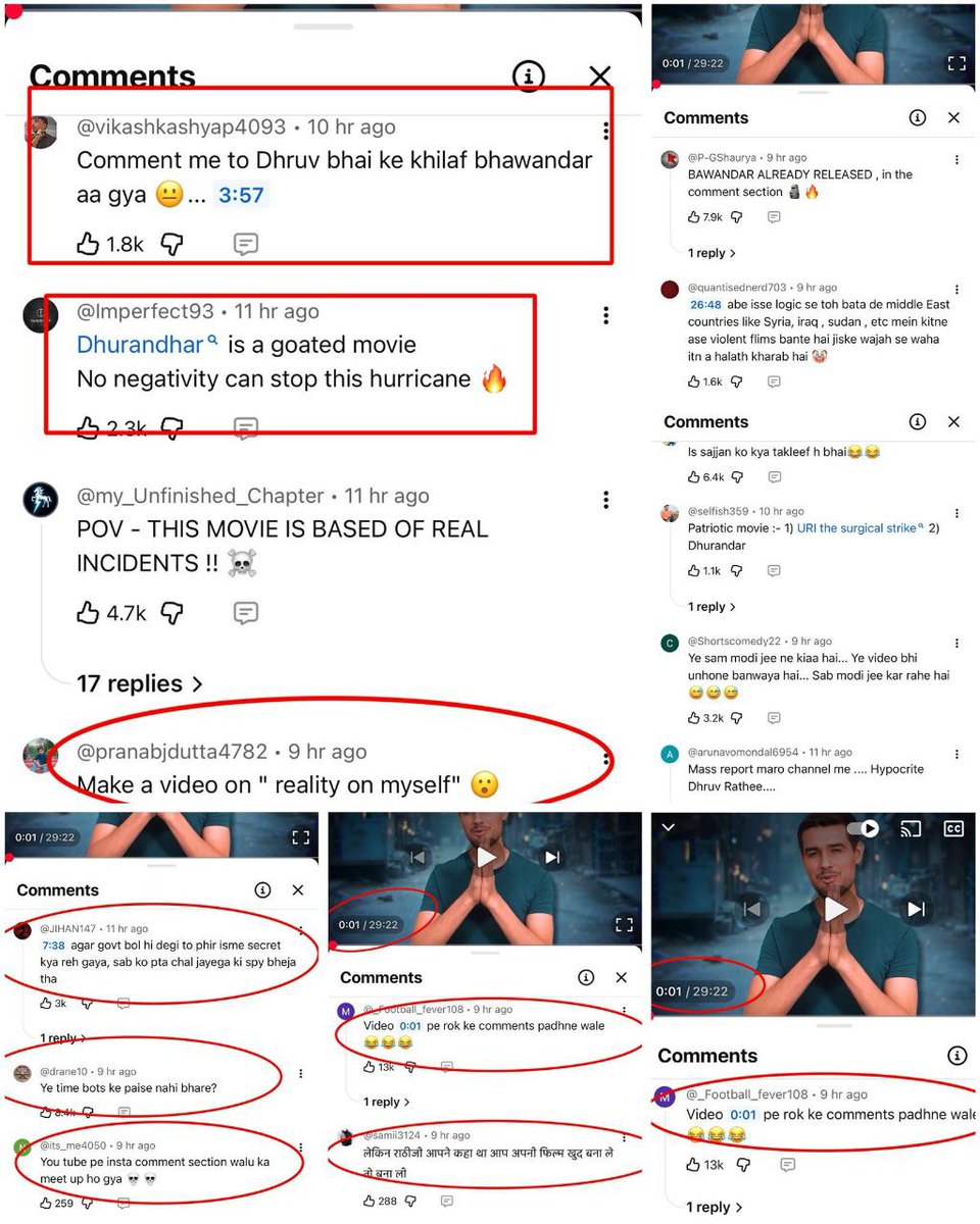 KaleshFactory's tweet photo. Dhruv seen trailer of Bhawandar in his comment section..

The comments were filled with people calling out the flaws and contradictions in his so-called analysis, and that clearly rattled him. https://t.co/TFbLACZ2nY