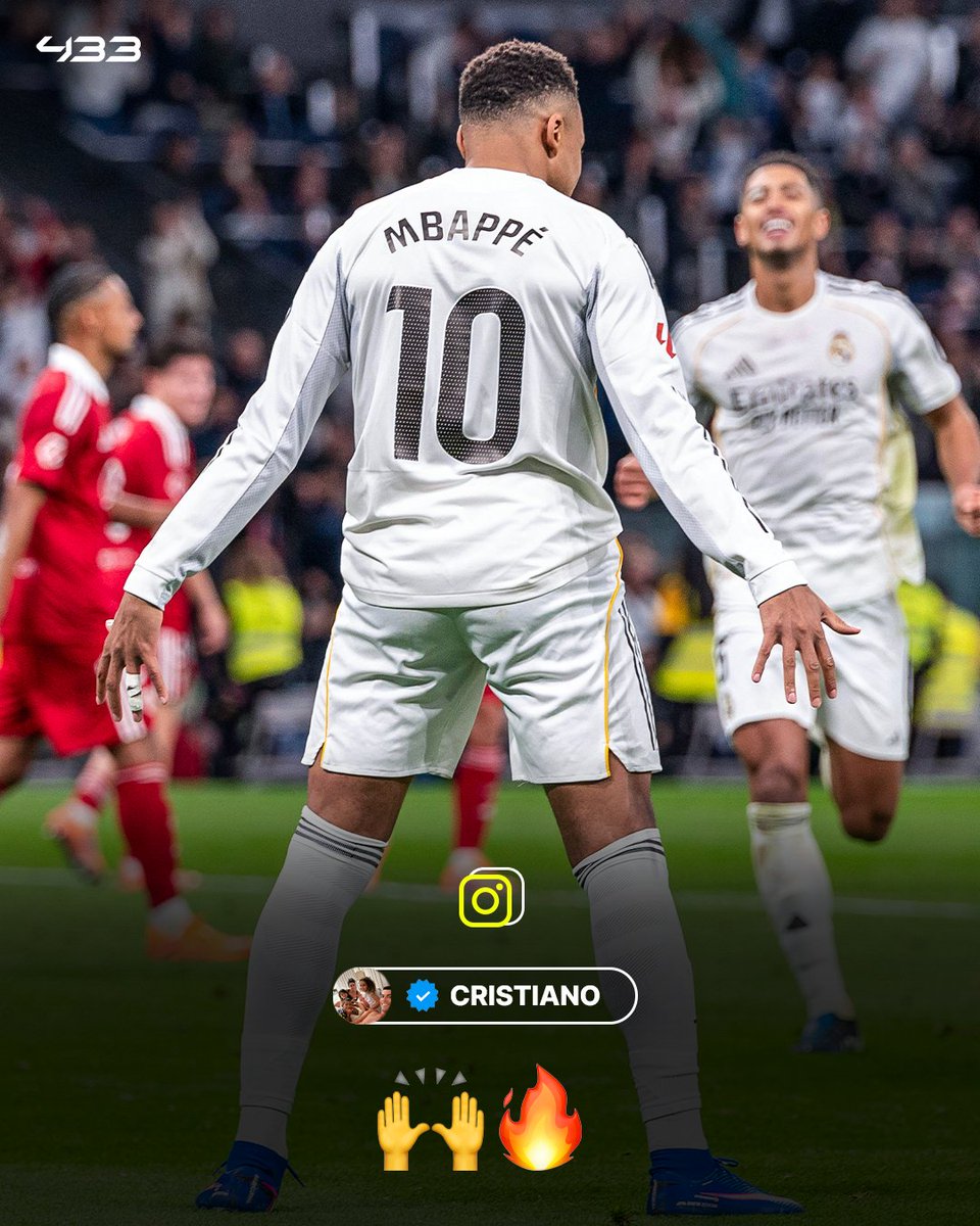 Cristiano Ronaldo comments on Kylian Mbappé’s Instagram post 📲🆕