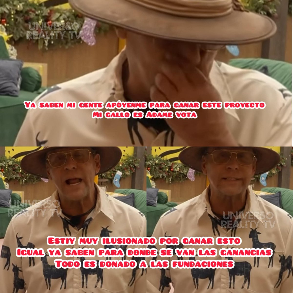 #AdameEsMiGallo  sigan votando que Alfredo Adame será el gran ganador de lo merece se la ha partido en este Reality demostrando que la edad no es un límite