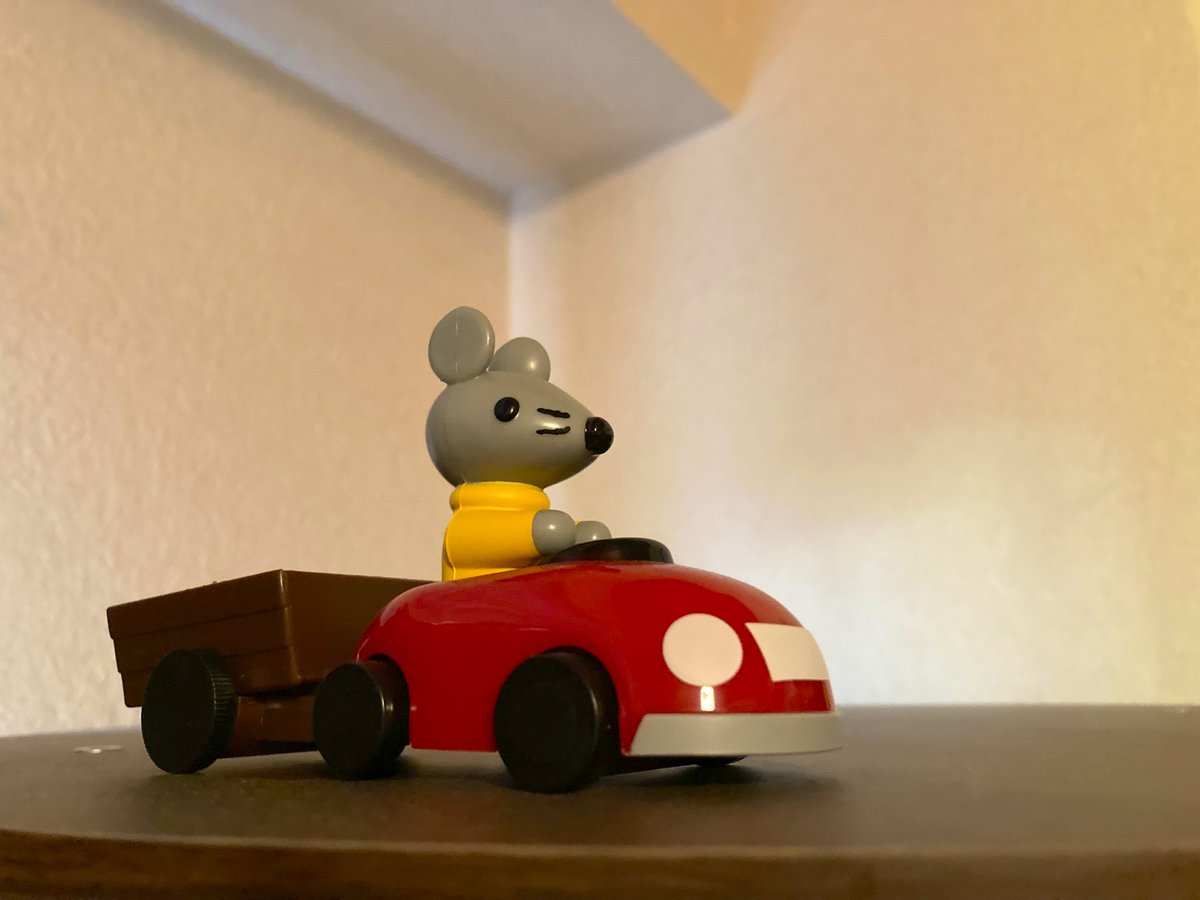 去年のプレゼント交換でいただいたうちのスー🚗🐭🧺