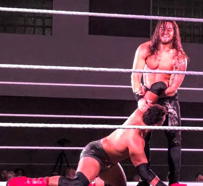 CarlosStoneking's tweet image. @shiloh_wwe  ma dude brings the whole tooth and nothing but the tooth tonight in #NXTDadeCity! #toothlessaggression #Hillgang #Flannelassasin #Thunder