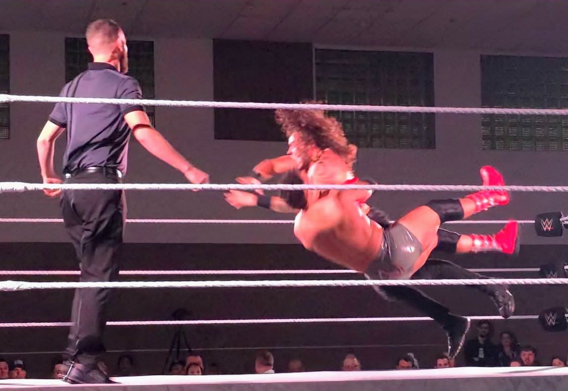 CarlosStoneking's tweet image. @shiloh_wwe  ma dude brings the whole tooth and nothing but the tooth tonight in #NXTDadeCity! #toothlessaggression #Hillgang #Flannelassasin #Thunder