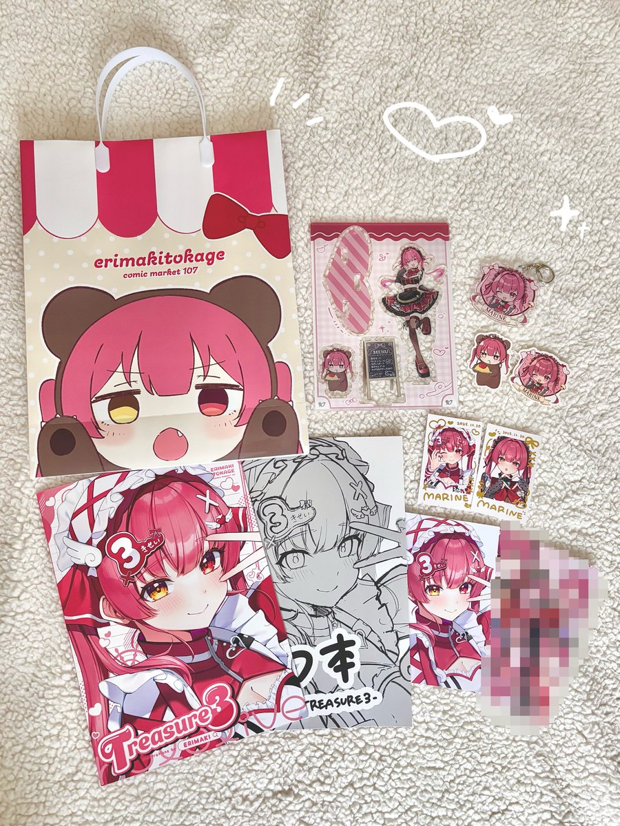 新刊セットの実物が届いた～！😍♡ グッズ盛りだくさんです！ ぜひ