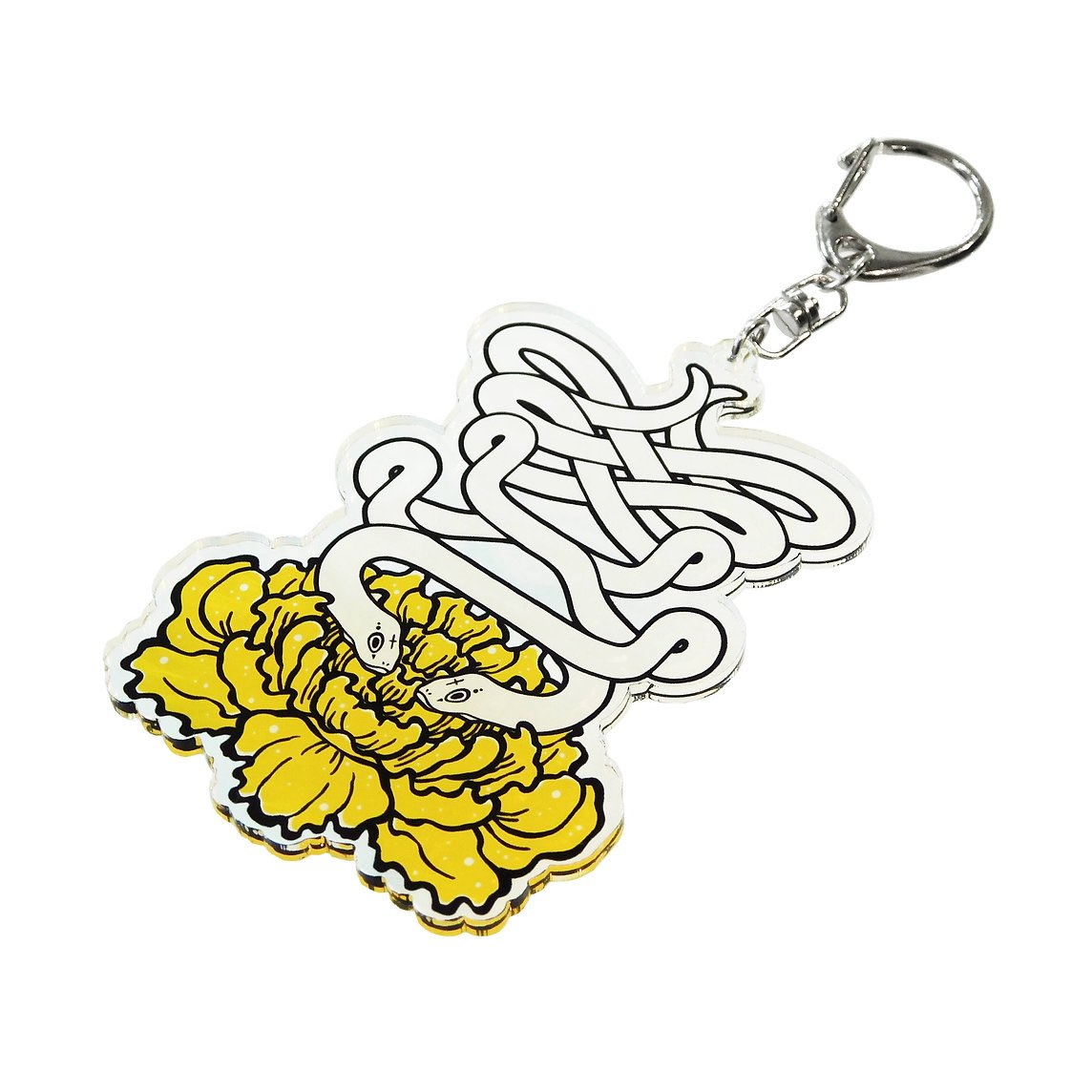 アクキーになりました🐍 白蛇は「神の使い」とされ、金運の向上や商売