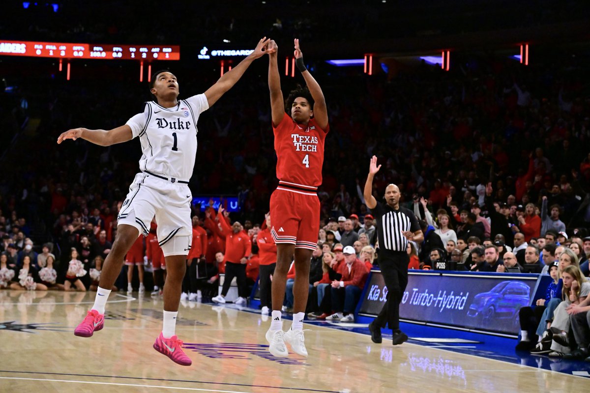 Final Buzzer Feelings after Texas Tech took down No. 3 Duke 82-81 on Saturday night from Madison Square Garden in New York City #GunsUp #WreckEm

on3.com/sites/red-raid…
