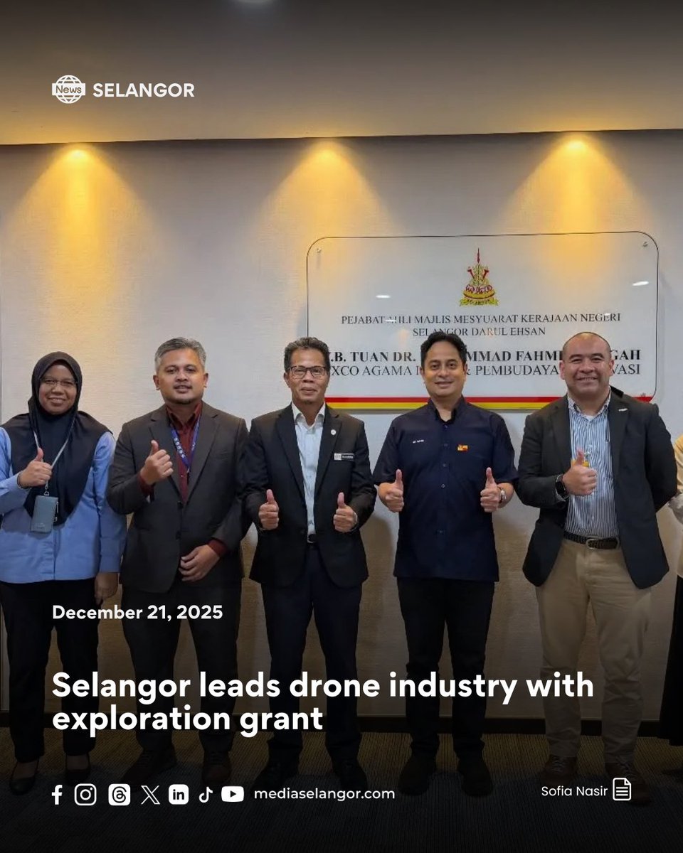 Selangor is among the first states to pioneer the development of the drone industry ecosystem with its Selangor State Drone Action Plan, said state executive councillor for Islam and innovation Dr <a href="/FahmiDoc/">Dr. Fahmi Ngah</a>  

He said the action plan is led by Selangor Aviation and Technology