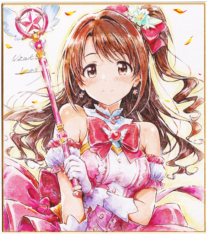 yamabuki3377's tweet photo. 【魔法少女プロジェクト】
Ｃ107に向けて
デレマスのアイドルたちを、
“もし魔法少女だったら”というテーマで
アナログ色紙に描いています。
それぞれの子に“ひとつの魔法”を込めています。
#魔法少女シリーズ #デレマス #色紙 https://t.co/ckE336W6Yo