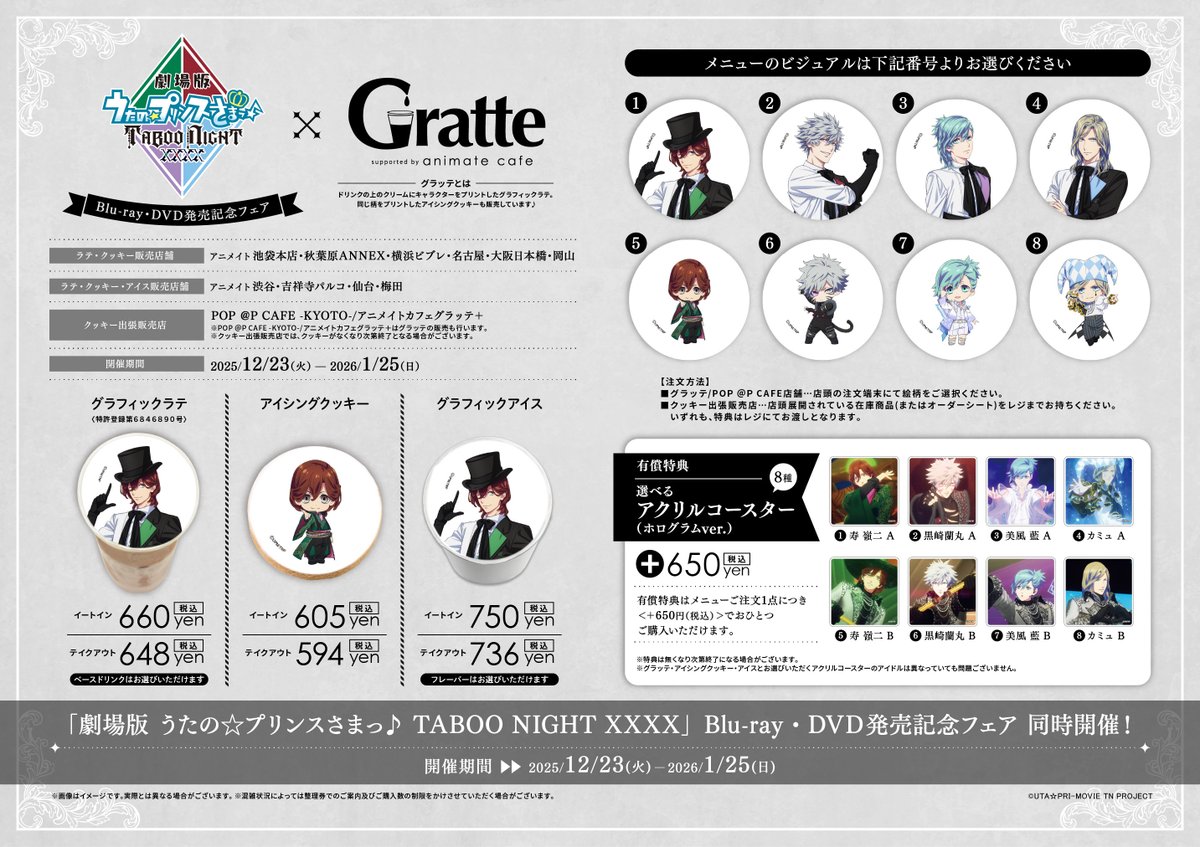 グラブル グラッテ アニメイト アクリルコースター 十二神将 コンプリートセット グラブル グラッテ アニメイト アクリルコースター 十二神将