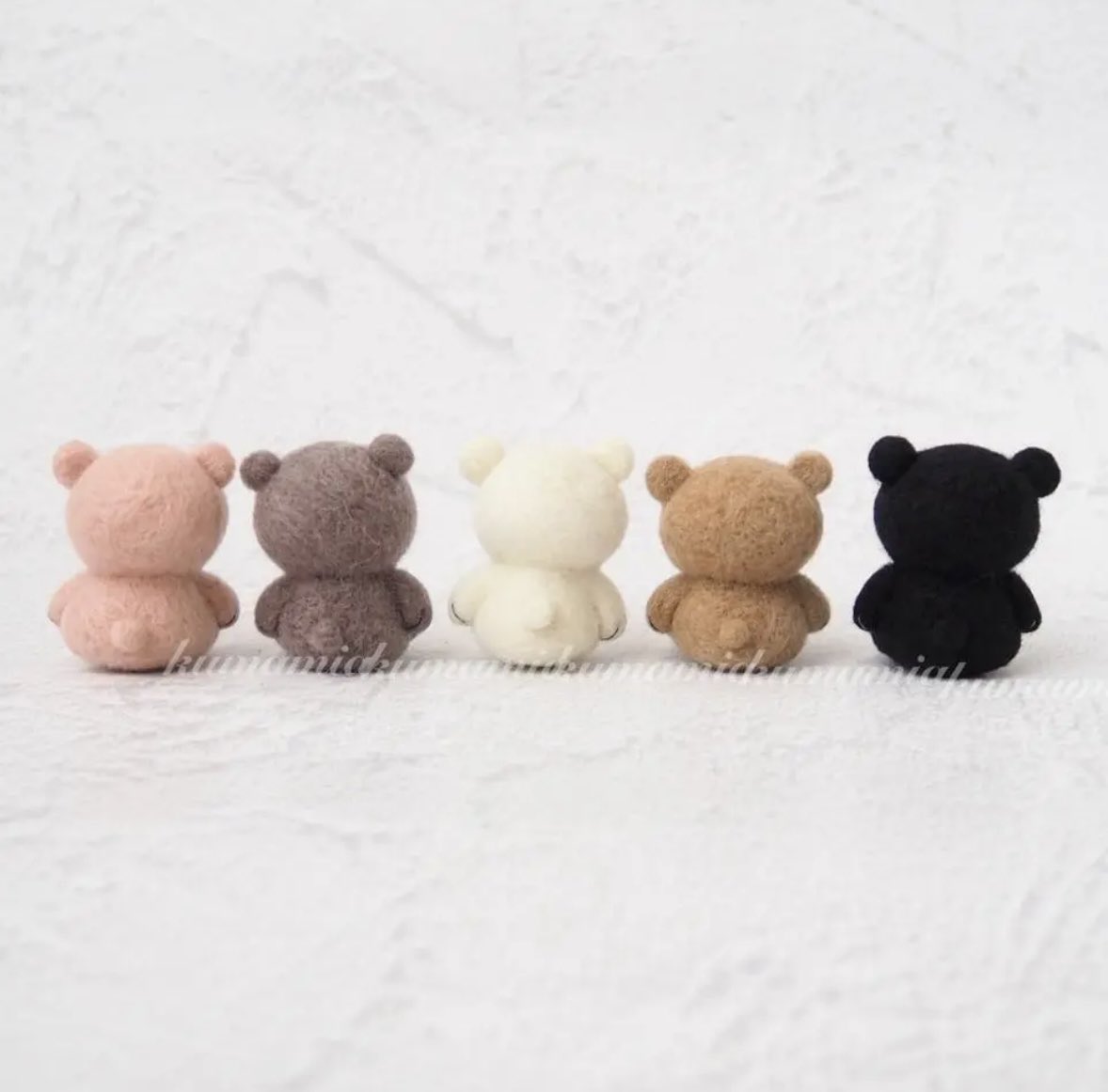 【確認用】黒ミミのくまさん✽羊毛フェルト