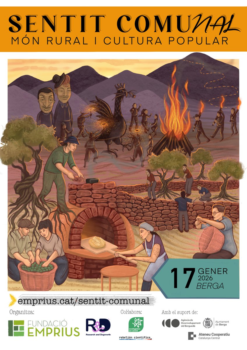 <a href="/EugenioMonesma/">Eugenio Monesma - Documentales</a> <a href="/PlatPoblesVius/">Pobles Vius</a> <a href="/assembleapagesa/">Assemblea Pagesa</a> <a href="/RevCaramella/">Revista Caramella</a> <a href="/tvbergueda/">Televisió del Berguedà</a> <a href="/casalpanxo/">Casal Panxo</a> <a href="/RevistaSABC/">Soberanía Alimentaria⏚🇵🇸</a> <a href="/verdegaiaGZ/">Verdegaia estamos tamén en @verdegaia@mastodon.gal</a> <a href="/jornalpuntcat/">Jornal.cat</a> <a href="/MonArrels/">Arrels. El món que torna</a> 💥 Ja està DISPONIBLE el DOSSIER amb el PROGRAMA del segon congrés SENTIT COMUNAL! 

📖 Es pot descarregar aquí:

emprius.cat/sentit-comunal

🔥 Ens veiem el 17 de gener a #Berga!

🗣 Ajudeu a fer difusió?