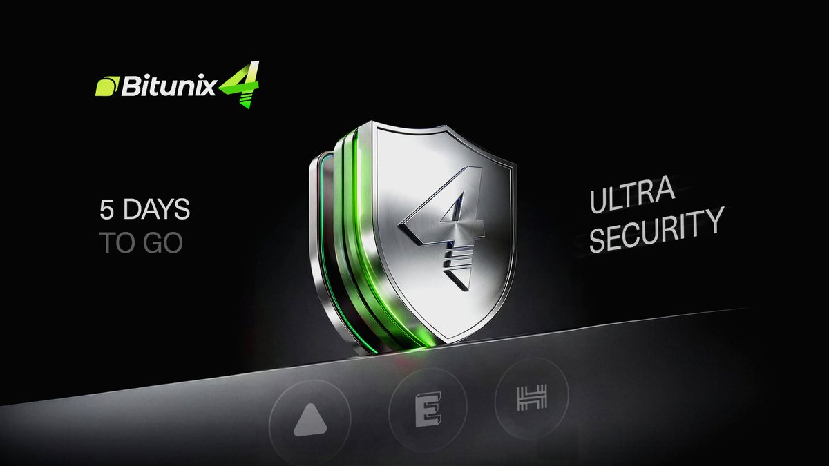 BitunixOfficial's tweet image. 🚨 Bitunix Turns 4. The Countdown Starts Now.

🔒 5 Days to Go | Ultra Security

Four years ago, Bitunix launched with one clear promise: security first, always.

As we begin the countdown to our 4th Anniversary, we’re starting with the foundation of everything we build. Over the…