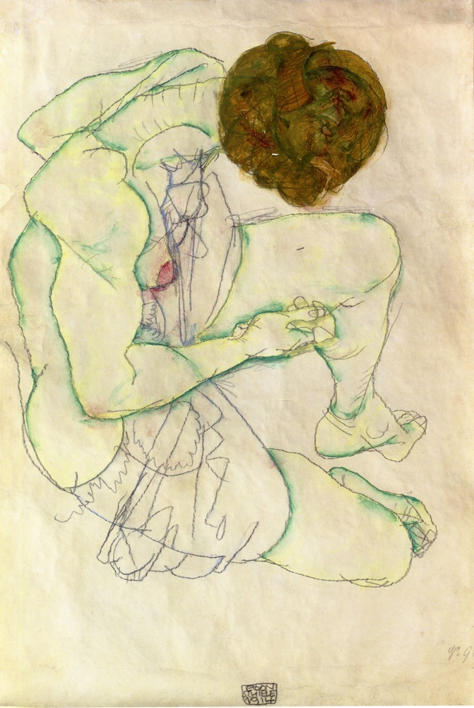artistschiele's tweet image. Sitting Woman, 1914 #artbots #schiele