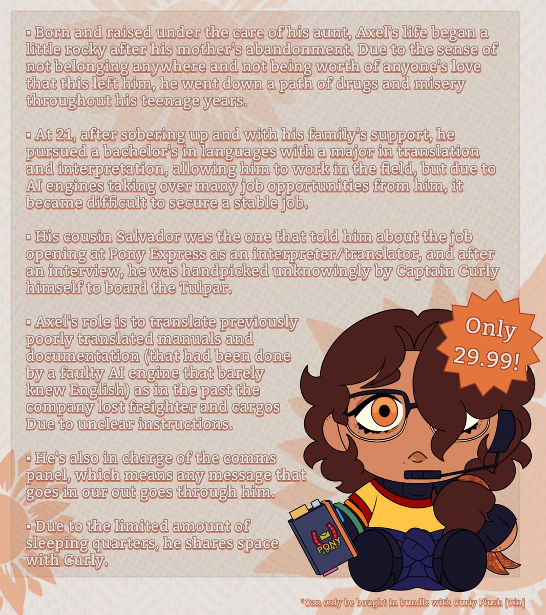 GarlicCookies's tweet image. "Maybe the stars will give me what Earth failed to do: Keep me safe."  📔

Axel Ortega – Tulpar's Interpreter and Translator 🌻💛 (+ Info below)

#yumetwt #Mouthwashing #mouthwashingoc #ocxcc