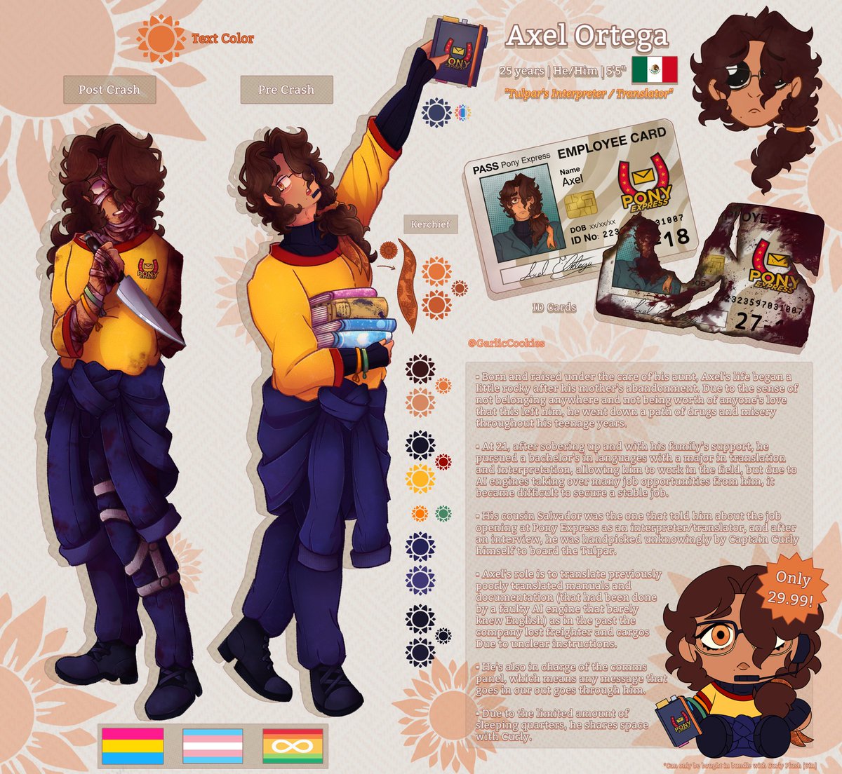 GarlicCookies's tweet image. "Maybe the stars will give me what Earth failed to do: Keep me safe."  📔

Axel Ortega – Tulpar's Interpreter and Translator 🌻💛 (+ Info below)

#yumetwt #Mouthwashing #mouthwashingoc #ocxcc