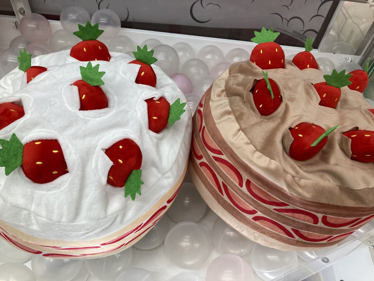 1Fプライズ】新景品情報🆕 苺ホールケーキぬいぐるみ〜生クリーム