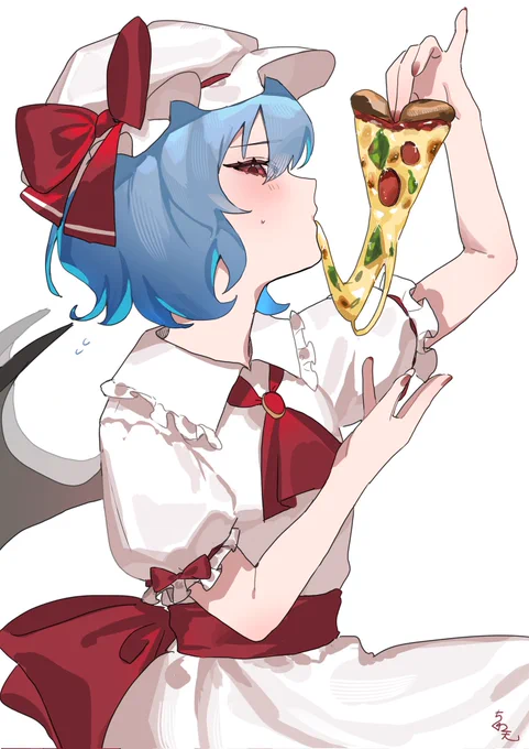 【食べ物シリーズ】 2.ピザ×レミリア #東方Project #東方