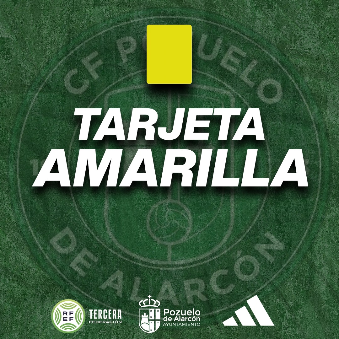 ⏰ 7' I <a href="/CDMostoles/">CD Móstoles URJC</a> 0️⃣ - 1️⃣ <a href="/Cfpozuelo/">CF Pozuelo</a>

🟨 Amarilla a Álvaro 

🟢⚪ #FamiliaVerde #DueñosDeUnaPasion