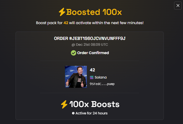 s0vali's tweet photo. GM fam

I just bought 100 more boosts

I hope you enjoy it🚀 https://t.co/9fH62Jpant