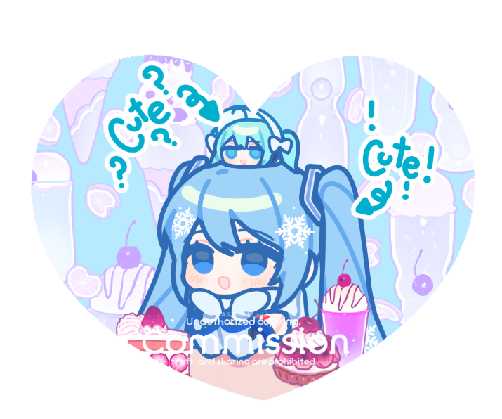 💙❄️💙
지인분께서 보컬로이드 미쿠로 커미션을 맡겨주셨어요..💙🩵💙
#初音ミク #Commission #miku
