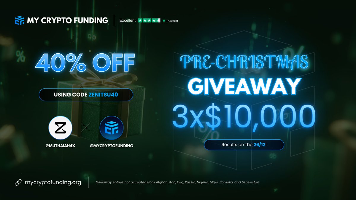 🎁 3 X $10K Challenges 🎁

1. Follow <a href="/MyCryptoFunding/">My Crypto Funding</a> | <a href="/muthaiah4x/">𝗭𝝨𝗡𝗜𝗧𝗦𝗨 🔱</a> 
2. Like and Repost
3. Tag 3 friends