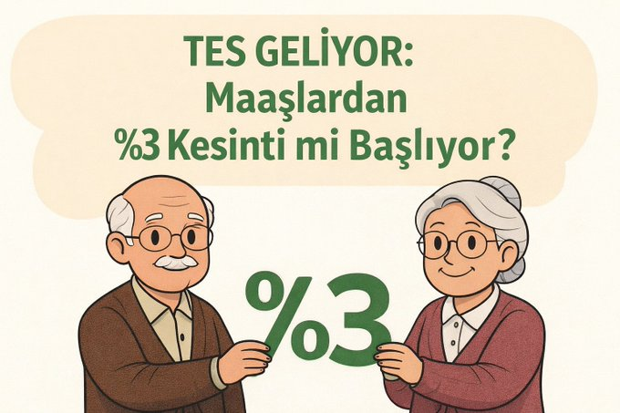 revo_hazami's tweet photo. TES GELİYOR: Maaşlardan %3 Kesinti mi Başlıyor?

Emeklilik zor.
Emekliliğin geleceği daha da zor.

Bu yüzden SGK’ya ek yeni bir sistem masada:
🔍 TES (Tamamlayıcı Emeklilik Sistemi)

Kısa ve net özet:
✅ Maaştan %3 kesinti
✅ İşverenden %3’e kadar katkı
✅ Üzerine %30 devlet https://t.co/igZjAZHLYO