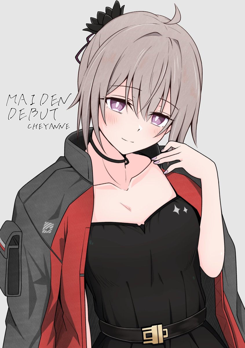 こちらご注文の「任務後に指揮官がジャケットを羽織らせてくれた時のシャイアン教官」です… 