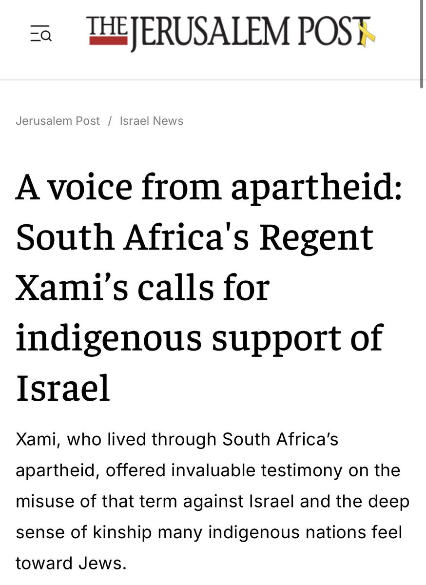 IsraelinSA's tweet image. "One of the main antisemitic narratives today is the lie that Jews are colonial white settlers who dispossessed indigenous peoples"

See link to article in the comments.