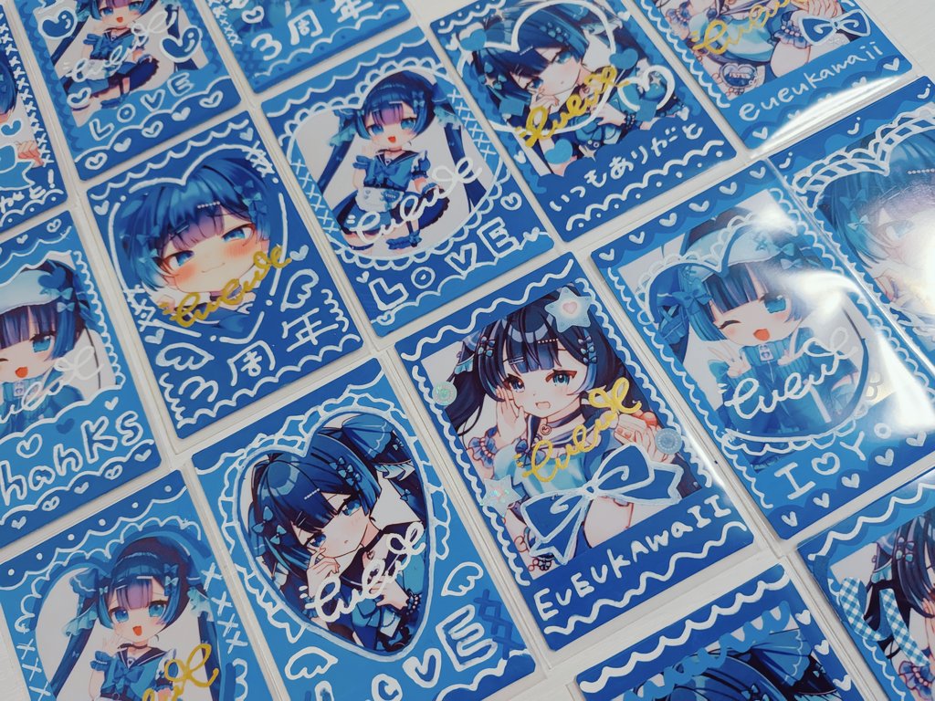 チェキの販売今月末まで!! 可愛すぎるデコチェキが届くよ💙 購入ページ