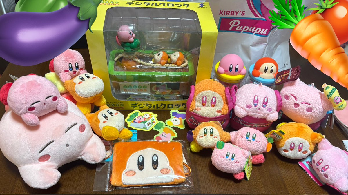 Roy_kero's tweet photo. プププマーケット行ったり、ナムコのゲーセンでプププ野菜とったり沢山カービィちゃん達お迎えした🛍🥕✨️ https://t.co/nBGHPDUDVc