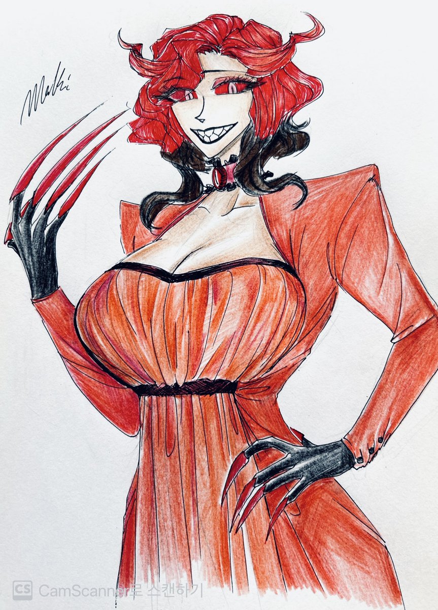 nmaki98's tweet photo. #hazbinhotel #hazbinhotelfanart #alastor #femalealastor 
Drew several concepts of female!Alastor (couldn't think of proper name so far) https://t.co/CZr3znkrI7