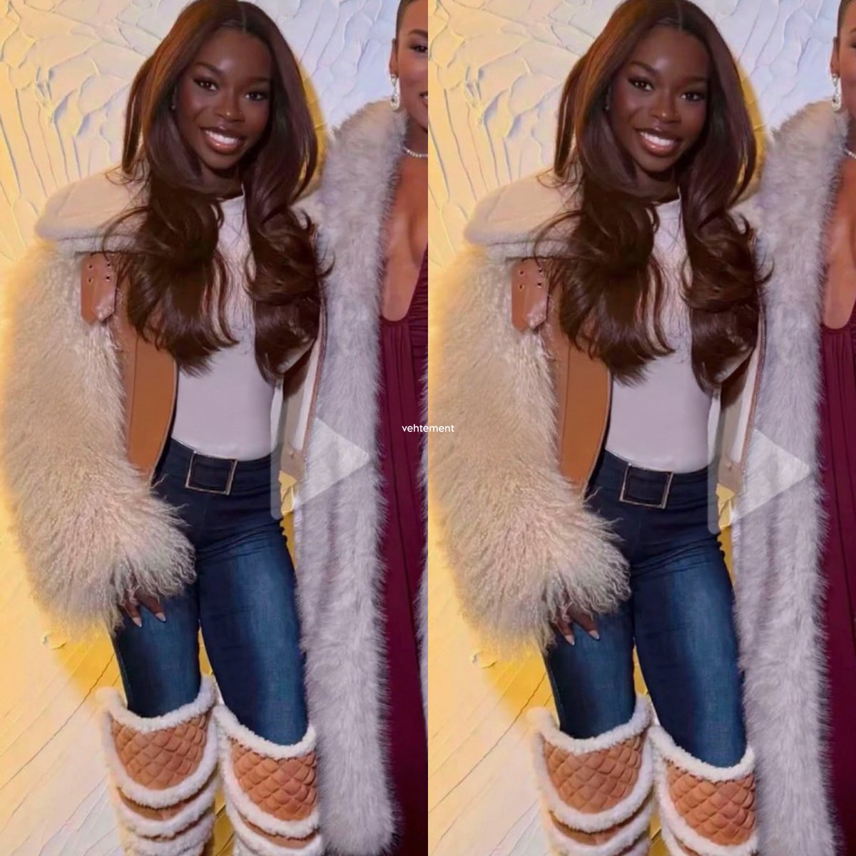 she looks so good!!! I love this outfit on her