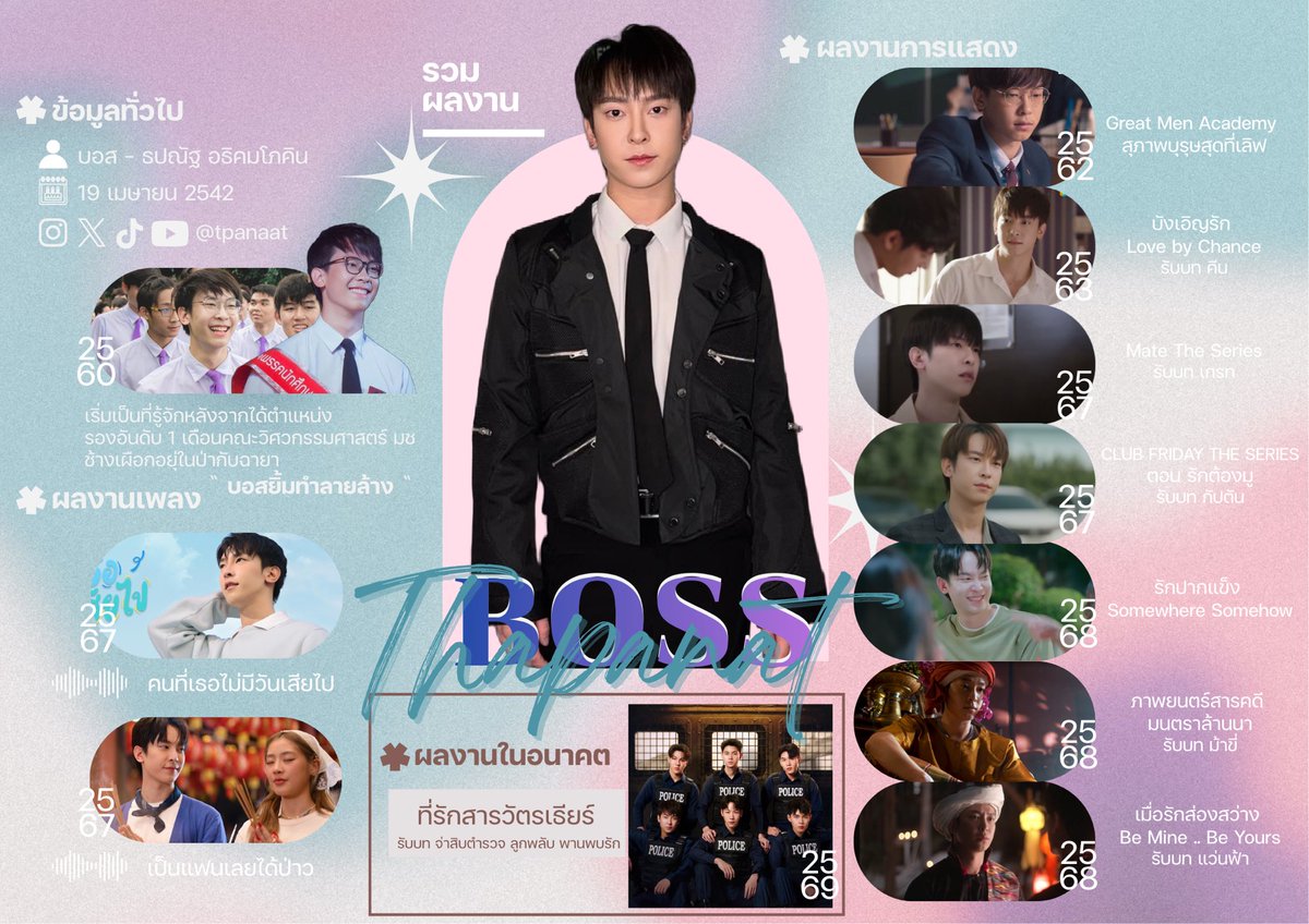ก่อนจะปีใหม่ขอพื้นที่ปูเสื่อขายผลงานต้าวน้อนบอสหน่อยฮับ <a href="/tpanaat/">tpanaat</a> 🫶🏻 น้องมีผลงานทั้งการแสดง ทั้งผลงานเพลง ตามไปดูระหว่างรอเจอคุณจ่าลูกพลับปีหน้ากันได้นะคั้บ น้อนน่ารักมากกก ฝากพี่ๆแม่ๆเอ็นดูน้องหน่อยนะค้าบ💖 #บอสยิ้มทำลายล้าง #เลขาของบอส #BossThapanat #ที่รักสารวัตรเธียร์