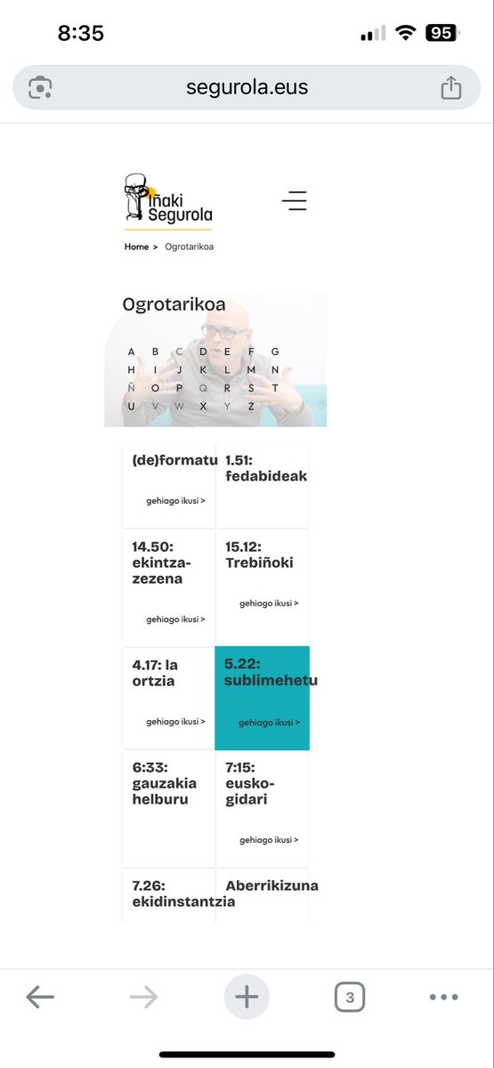 Iñaki Segurolaren obra guztia segurola.eus -en bildu dute.
Euskararen ezagutzarik sakonenetakoa zuen; hitz eta kontzeptu sortzaile aparta, idazle eta polemista bikaina..
👉🏼 “Bidezidorra Iñaki Segurolaren ondareari” <a href="/garbineubeda/">Garbine Ubeda G.</a>-k @Berria-n.
berria.eus/kultura/bidezi…