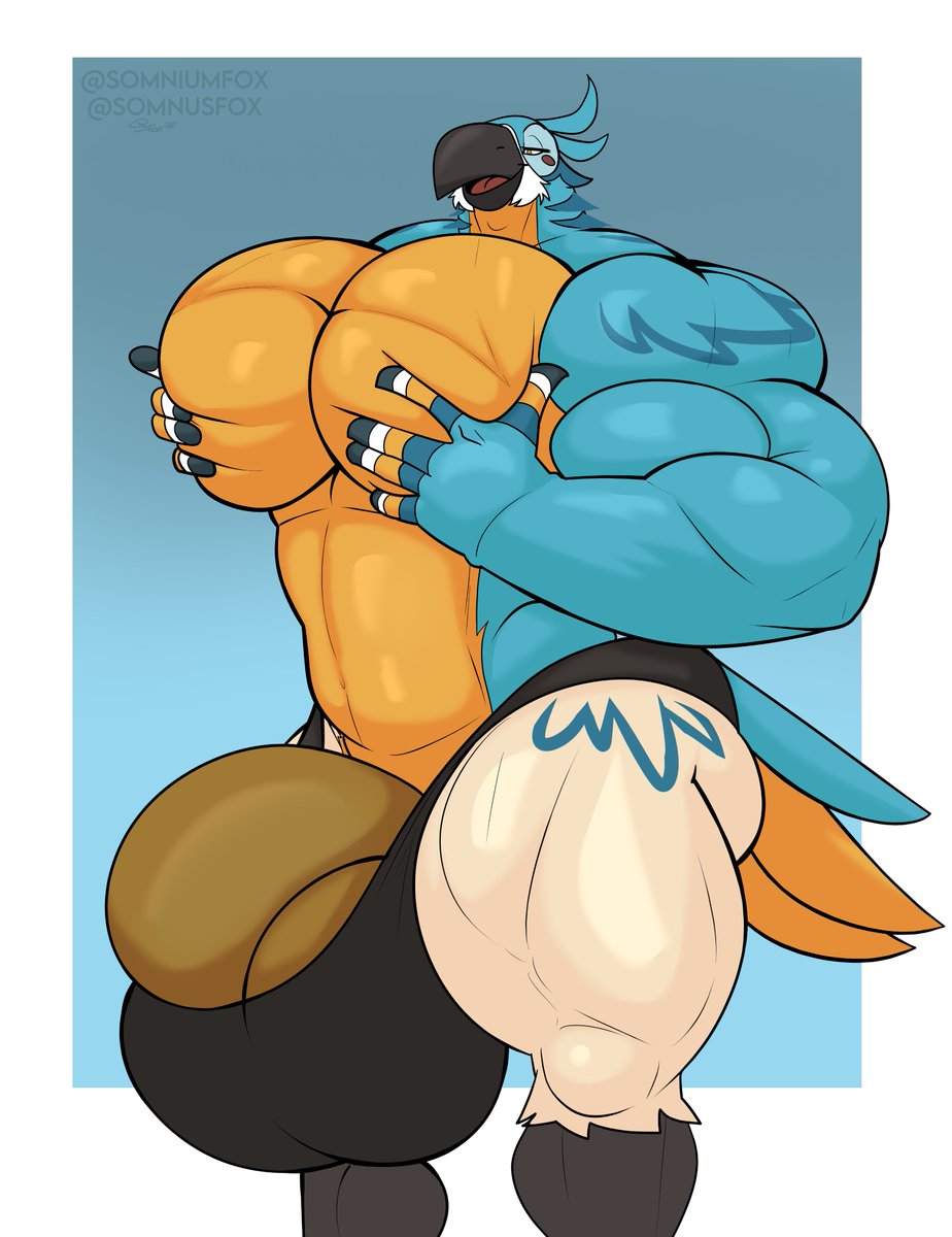 SomniumFox's tweet photo. Quite the top heavy stud~ https://t.co/hZ5aECIwY6