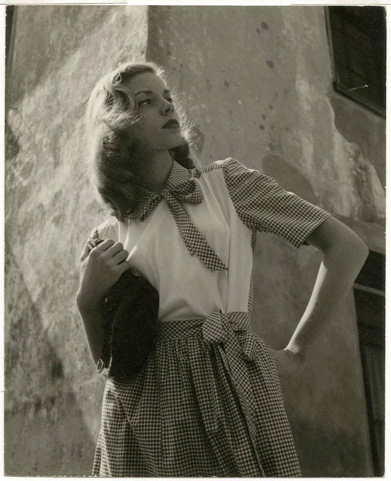 Iconic Lauren Bacall for Harper’s Bazaar, 1943.