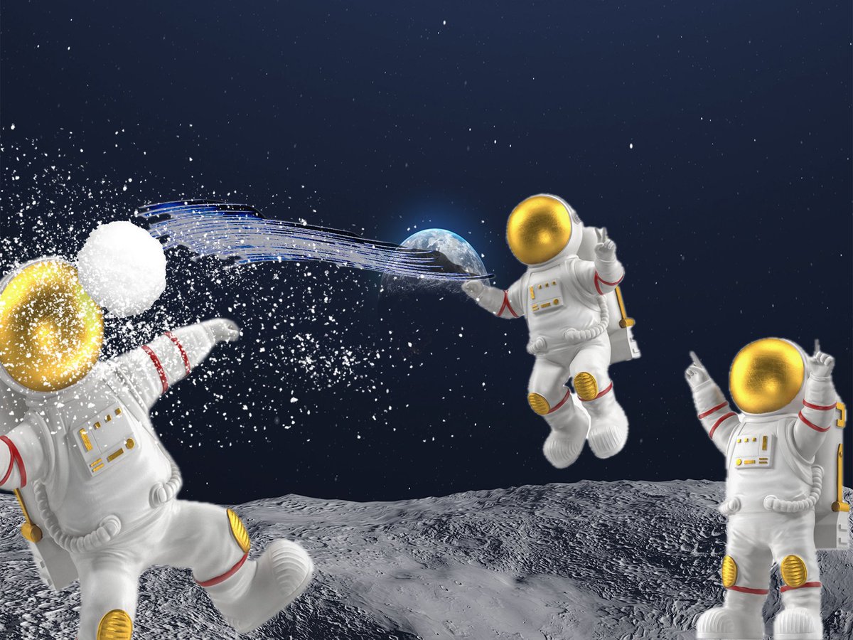 Our Lunar $Snowball Fight will be epic!