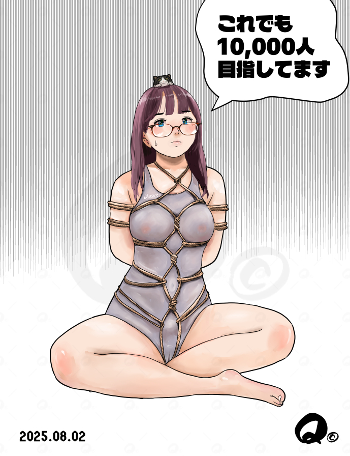 #今年も残りわずかなのでお気に入りの4枚を貼る 
お仕置き編
フォロワーさん1万人を目指して日夜頑張るも 達成できないとこういう仕打ちを受けるうちの子です
2026年は何度お仕置きされるかな～～😱 