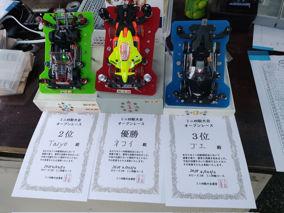 ReaderSoda's tweet image. 初参加のJINのレース、2位🥈でした✨
参加した方々、運営の方々お疲れ様でした🙇