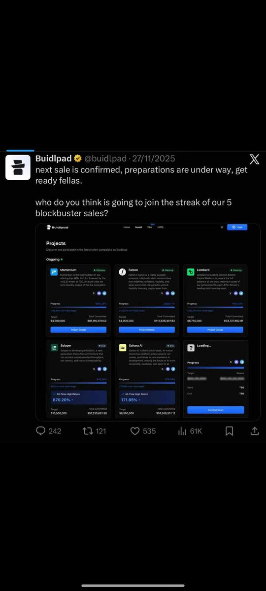 Buildpad 2025的最终性能。
​or any kyc