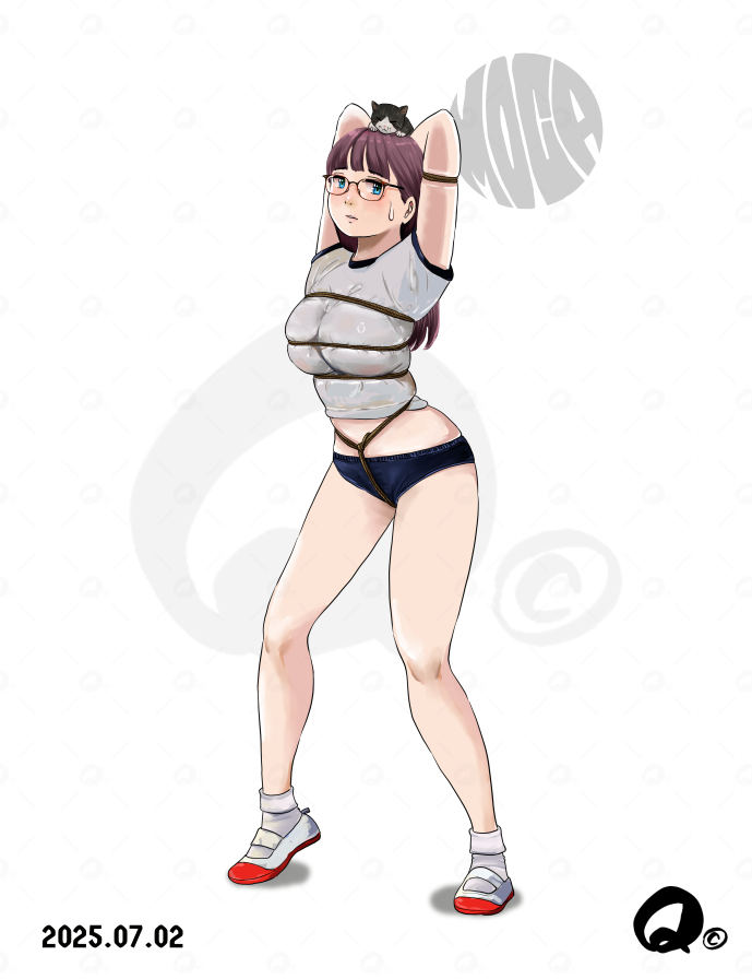 #今年も残りわずかなのでお気に入りの4枚を貼る 
お仕置き編
フォロワーさん1万人を目指して日夜頑張るも 達成できないとこういう仕打ちを受けるうちの子です
2026年は何度お仕置きされるかな～～😱 