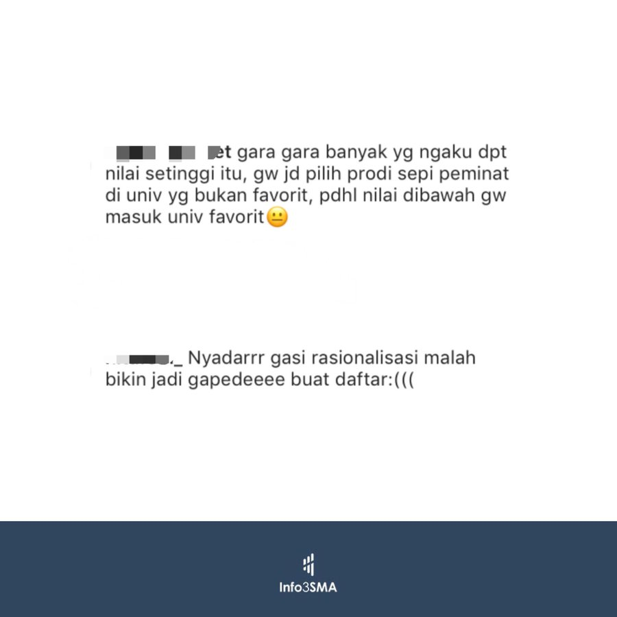 nakamatika's tweet image. Anomali UTBK 2019: Yang nilainya tinggi GAGAL masuk jurusan impian. Yang nilainya pas-pasan justru LOLOS di jurusan favorit.

Kok bisa? 🤯

di sini admin jelasin alasannya plus kenapa kalian jangan ketipu (bisnis) "Rasionalisasi Nilai"😋

A thread. 🧵