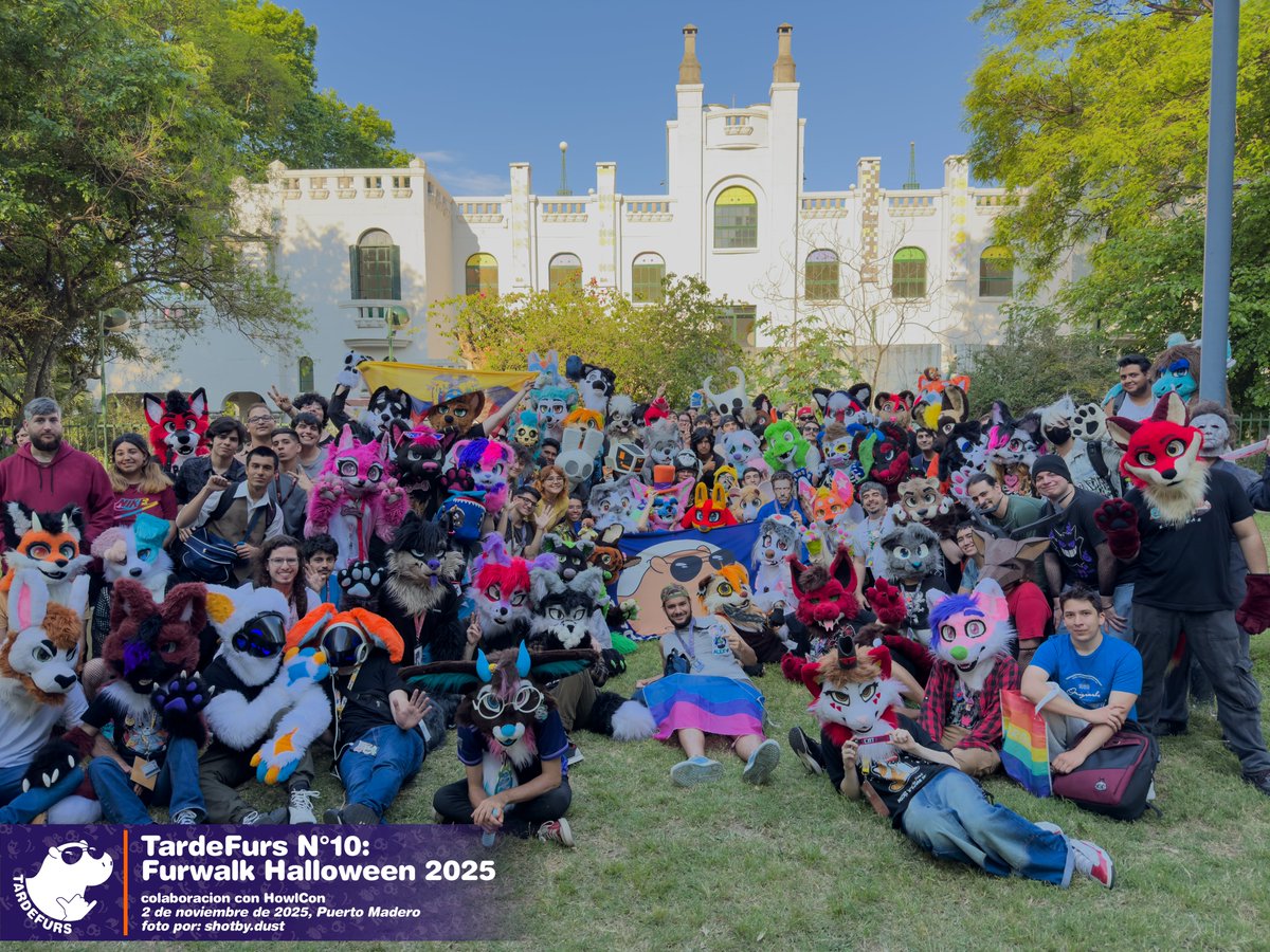 TardeFurs's tweet photo. 2 de Noviembre, realizamos la 10ma edición de Tardefurs con la furwalk anual para Halloween 2025💕

Comenzando desde puerto madero, caminamos hasta el Parque Mujeres Argentinas mientras ustedes descifraban un pequeño juego que realizamos en colaboración junto a @howlcorearg 👀 https://t.co/yU6kvd5FkE
